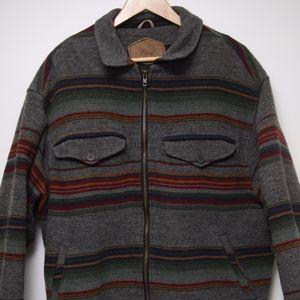 Woolrich Wool Coat Thermolite Lining Grey Heather